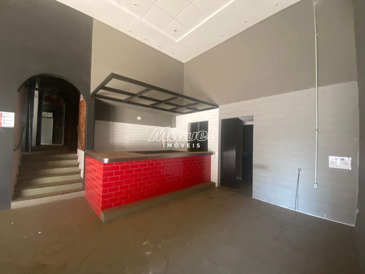 Salão Comercial, para aluguel, Centro - - Piracicaba/SP: 