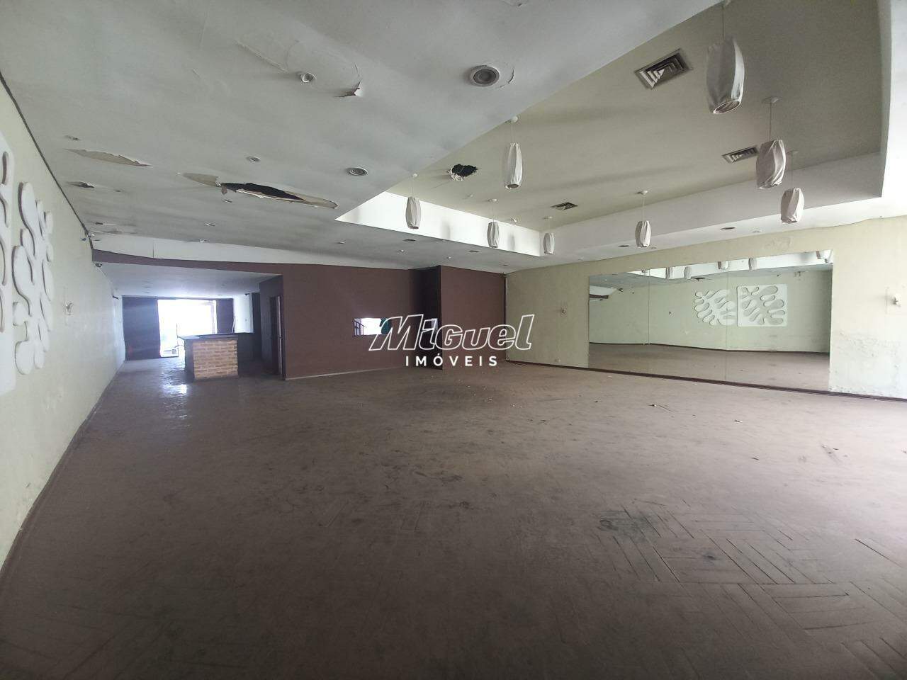 Salão Comercial, para aluguel, Cidade Alta - - Piracicaba/SP: 