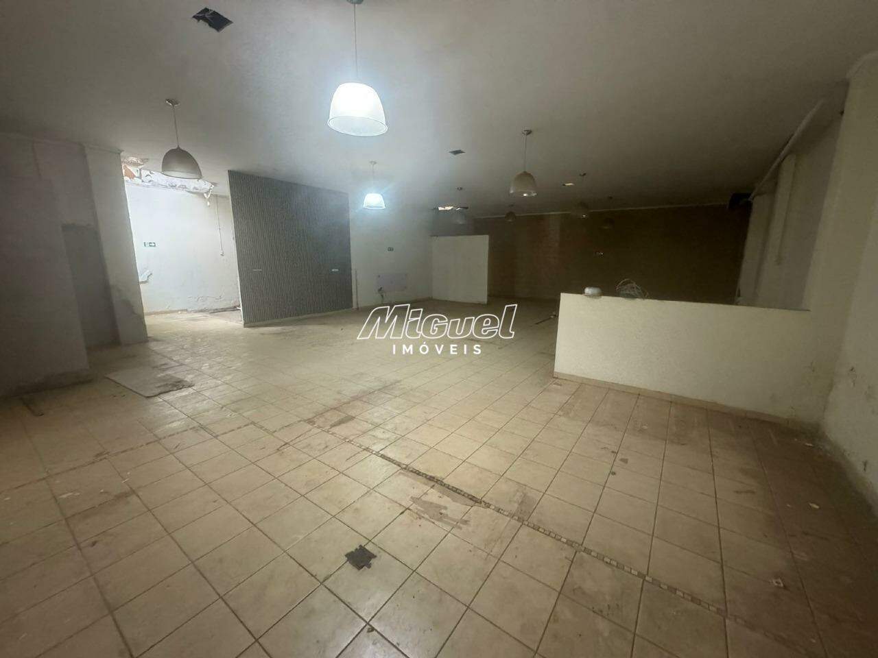 Salão Comercial, para aluguel, Cidade Alta - - Piracicaba/SP: