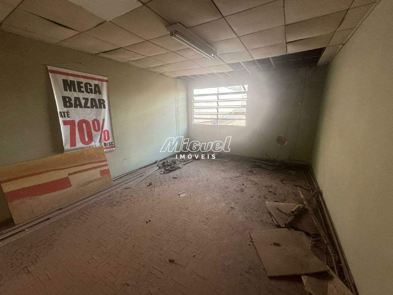 Salão Comercial, para aluguel, Cidade Alta - - Piracicaba/SP: