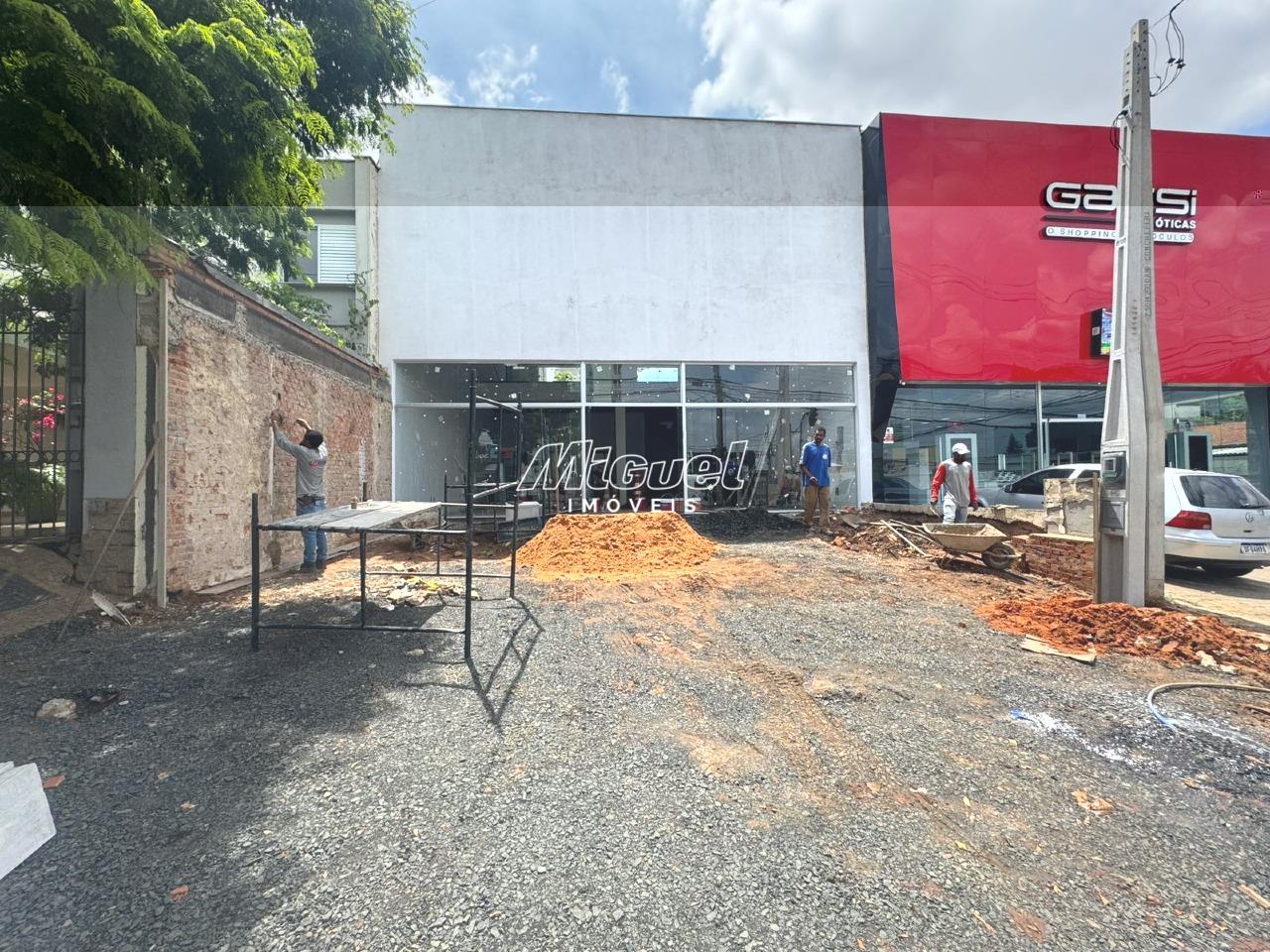 Salão Comercial, para aluguel, Cidade Alta - - Piracicaba/SP: 