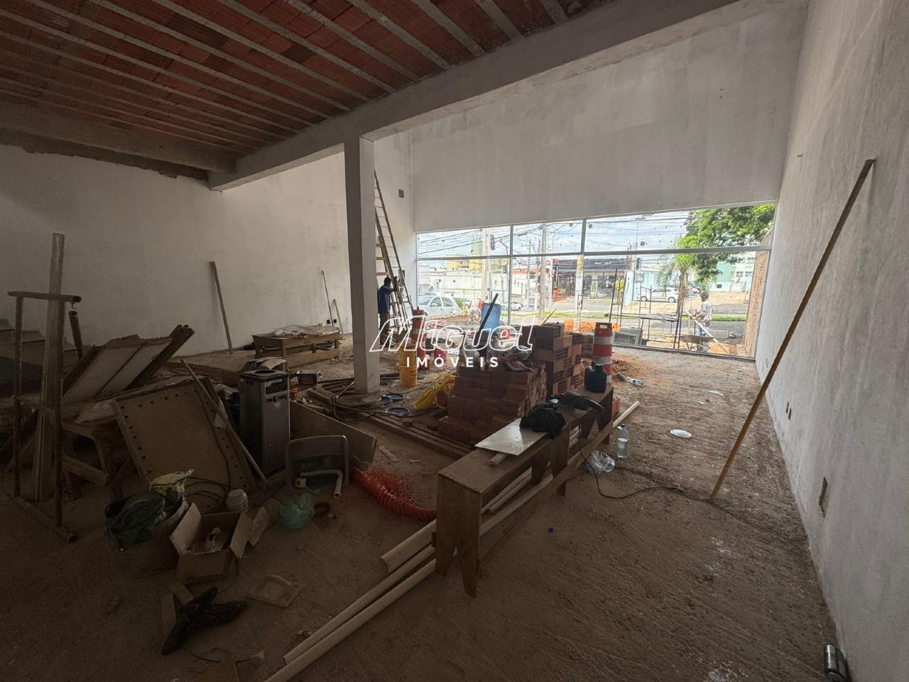 Salão Comercial, para aluguel, Cidade Alta - - Piracicaba/SP: 