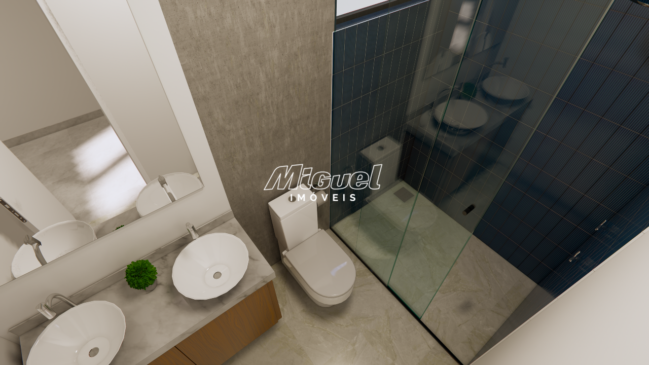 Casa em Condomínio, à venda, Bongue - Piracicaba 3 quartos Condomínio Residencial Soleil			: IMAGEM MERAMENTE ILUSTRATIVA