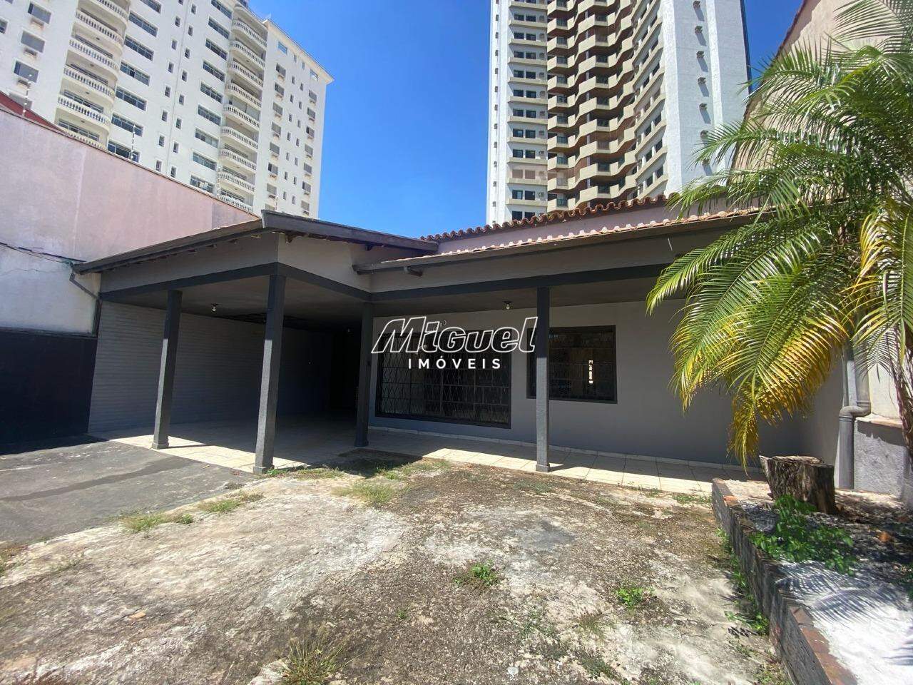 Casa Comercial, para aluguel, Cidade Alta - 3 quartos - Piracicaba/SP: 