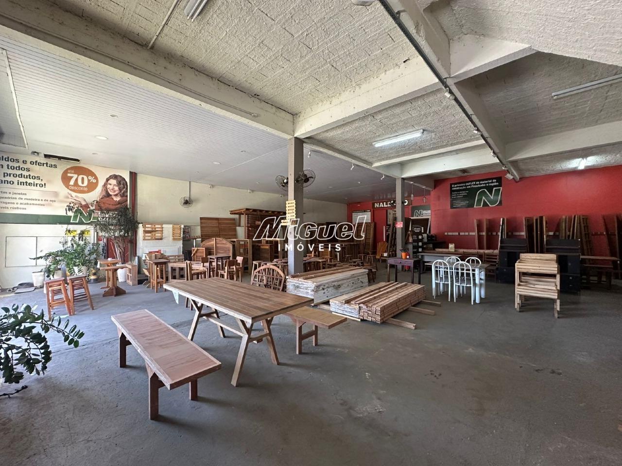 Salão Comercial, para aluguel, Jardim São Luiz - - Piracicaba/SP: 