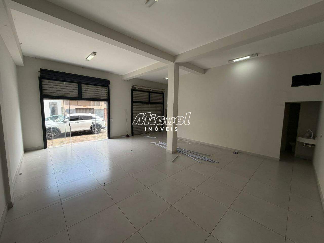 Salão Comercial, para aluguel, Cidade Alta - - Piracicaba/SP:
