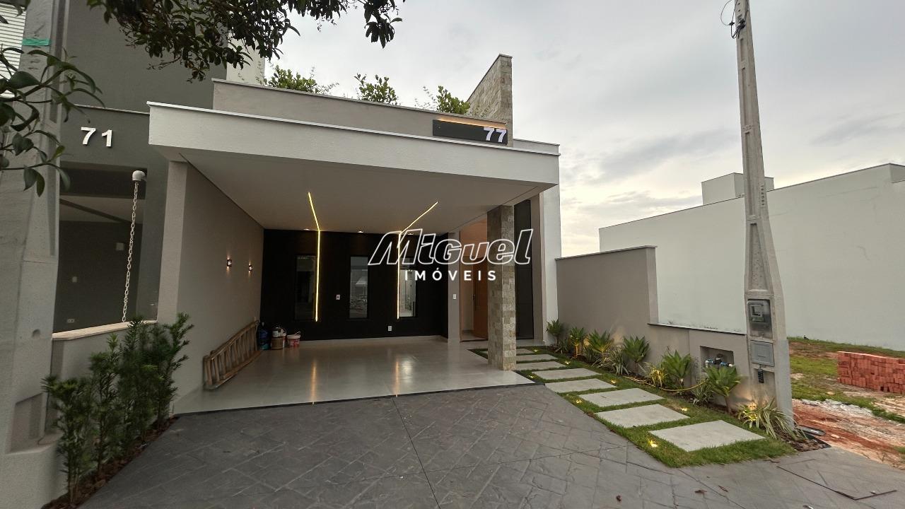 Casa em Condomínio, à venda, Água Branca - 3 quartos Residencial Tomazella - Piracicaba/SP: 