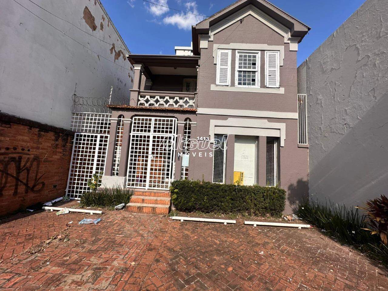 Casa Comercial, para aluguel, Centro - 4 quartos - Piracicaba/SP: 