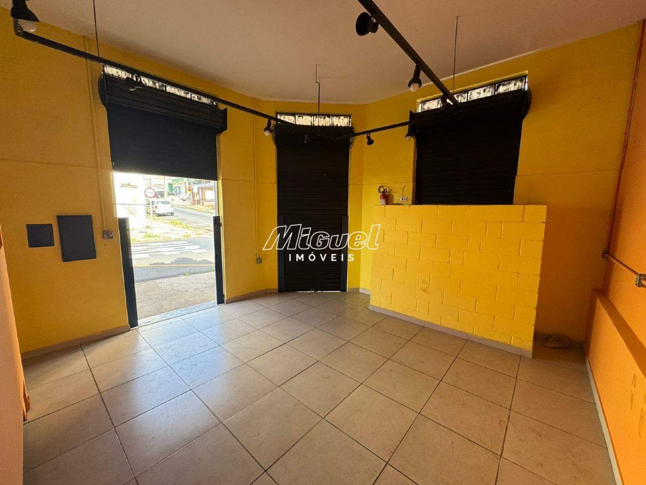 Salão Comercial, para aluguel, Cidade Alta - - Piracicaba/SP: 