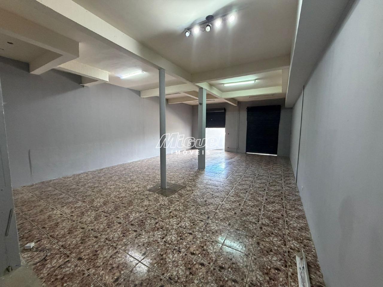Salão Comercial, para aluguel, Residencial Santo Antônio - - Piracicaba/SP: 