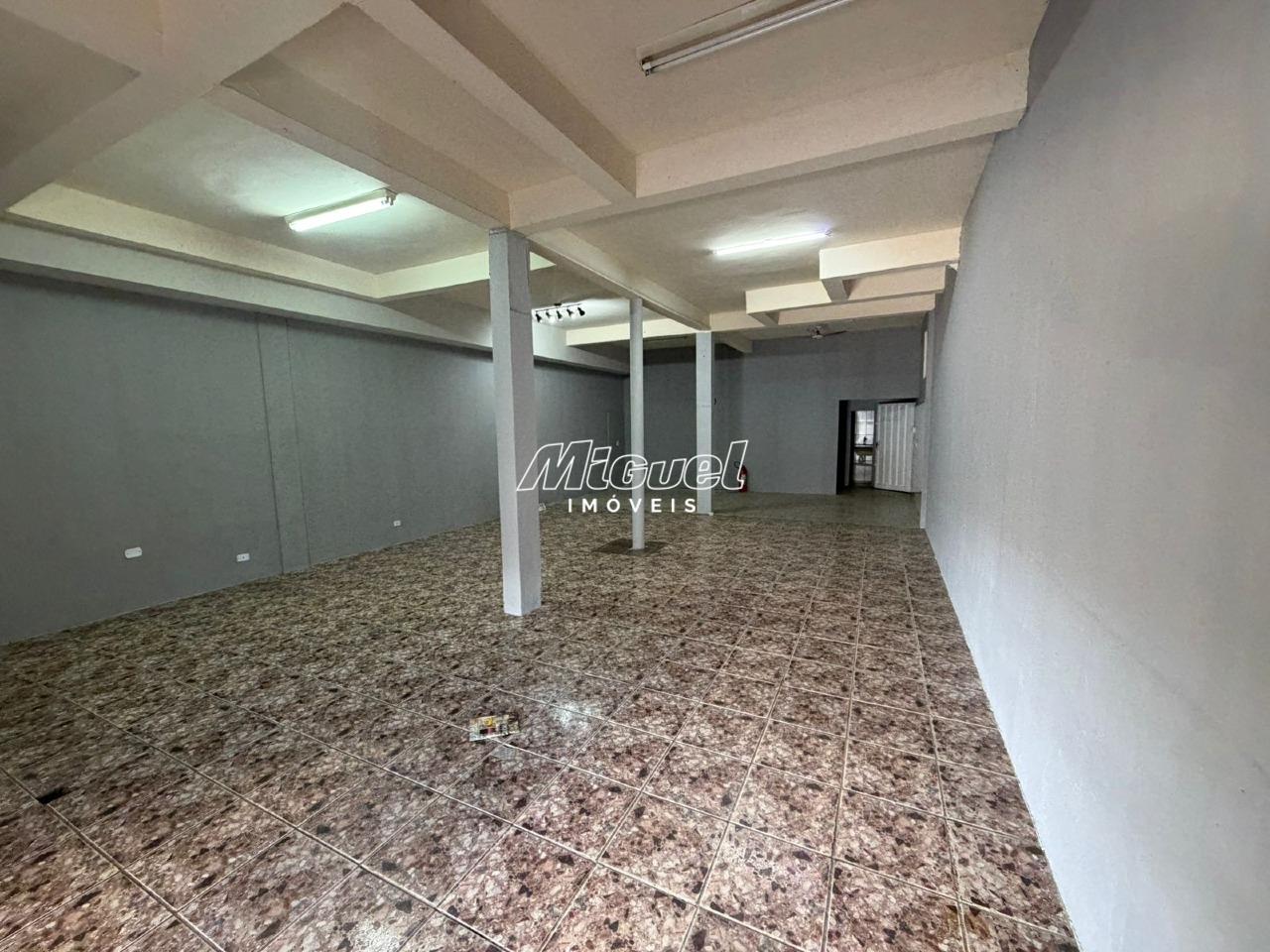 Salão Comercial, para aluguel, Residencial Santo Antônio - - Piracicaba/SP: 