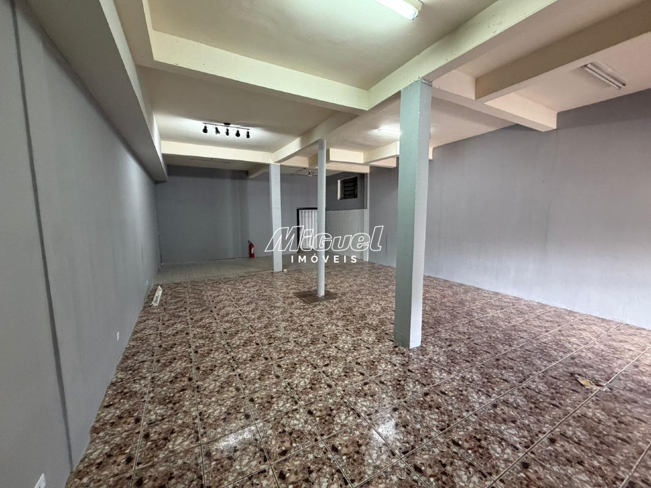 Salão Comercial, para aluguel, Residencial Santo Antônio - - Piracicaba/SP: 