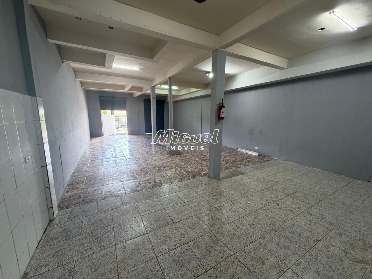 Salão Comercial, para aluguel, Residencial Santo Antônio - - Piracicaba/SP: 