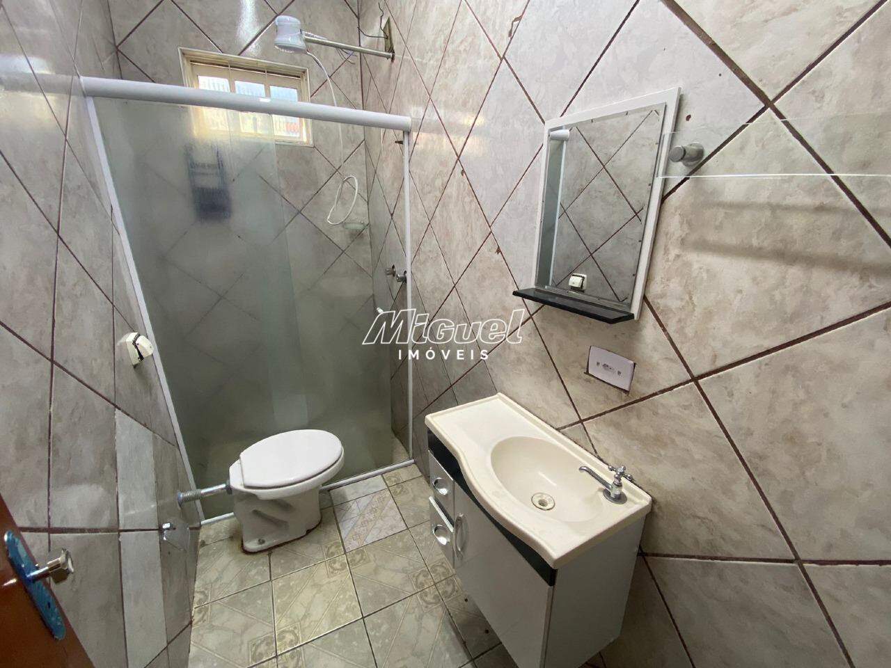 Casa, para aluguel, Água Branca - 1 quarto - Piracicaba/SP: 