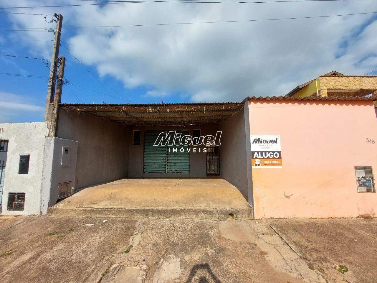 Salão Comercial, para aluguel, Parque Chapadão - 2 quartos - Piracicaba/SP: 