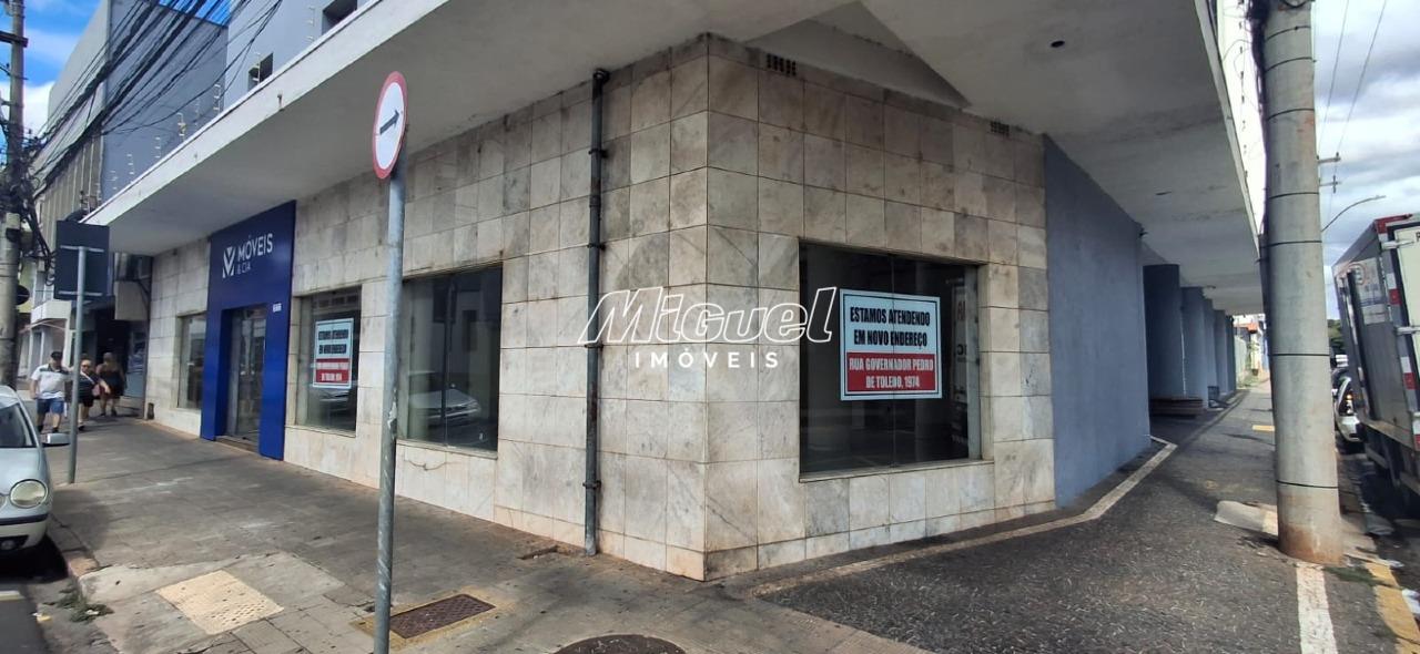 Salão Comercial, para aluguel, Centro - - Piracicaba/SP: 