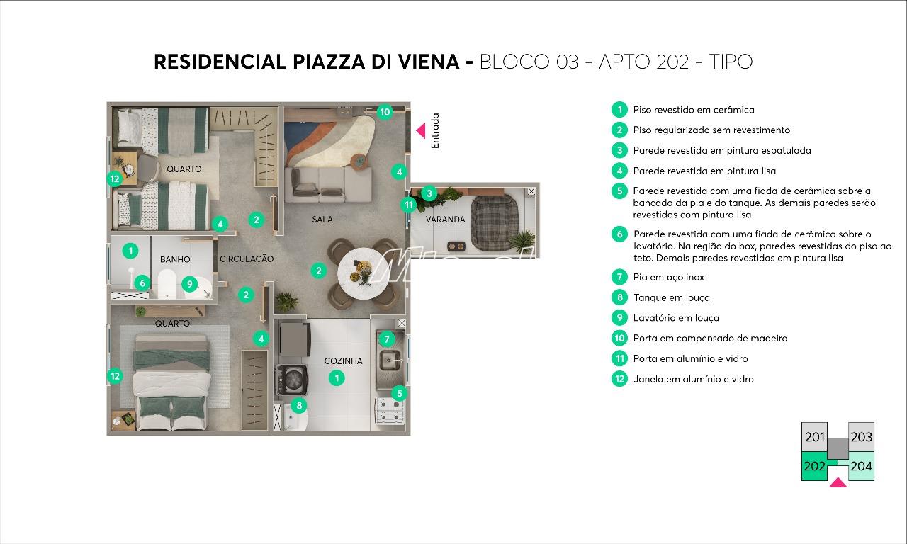 Apartamento, à venda, Jardim Diamante - 0 até 0 quartos Piazza Di Viena - Piracicaba/SP: