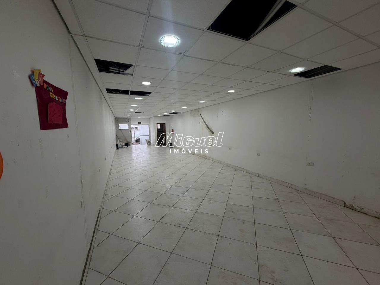 Salão Comercial, para aluguel, Centro - - Piracicaba/SP: 