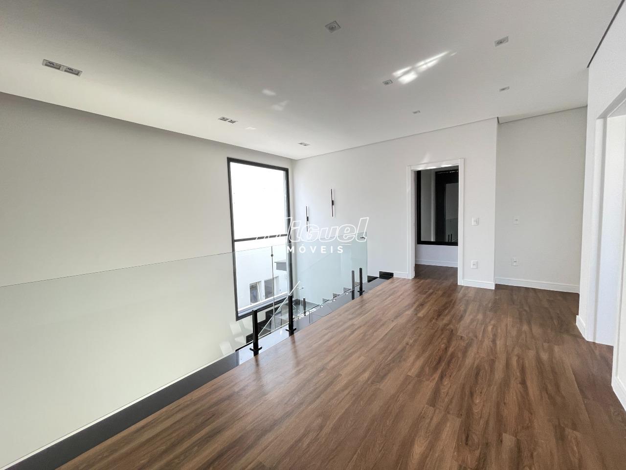 Casa em Condomínio, à venda, Santa Rosa - 3 quartos Residencial Villa D’Aquila - Piracicaba/SP: