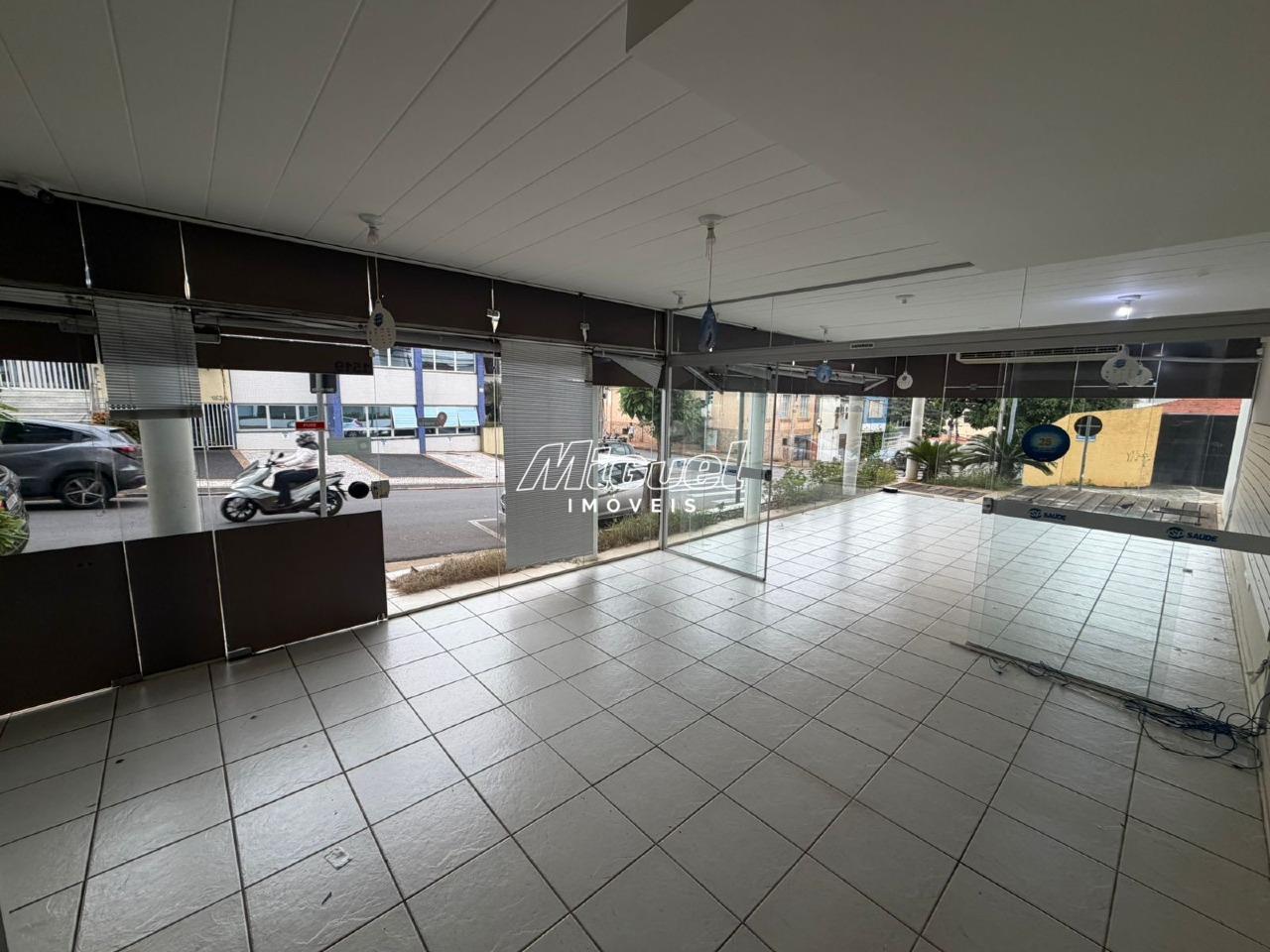 Salão Comercial, para aluguel, Centro - - Piracicaba/SP: 