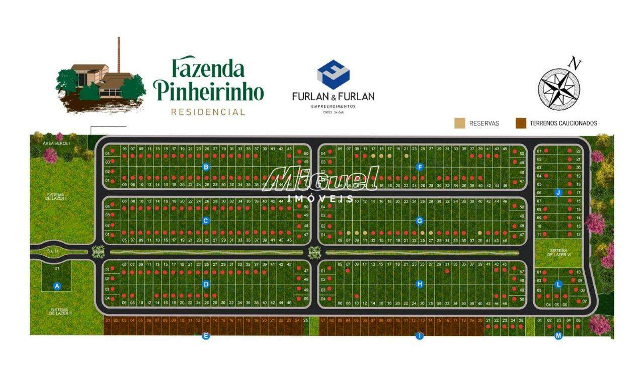 Terreno em Condomínio, à venda, Residencial Fazenda Pinheirinho - Residencial Fazenda Pinheirinho - Rio Das Pedras/SP: 