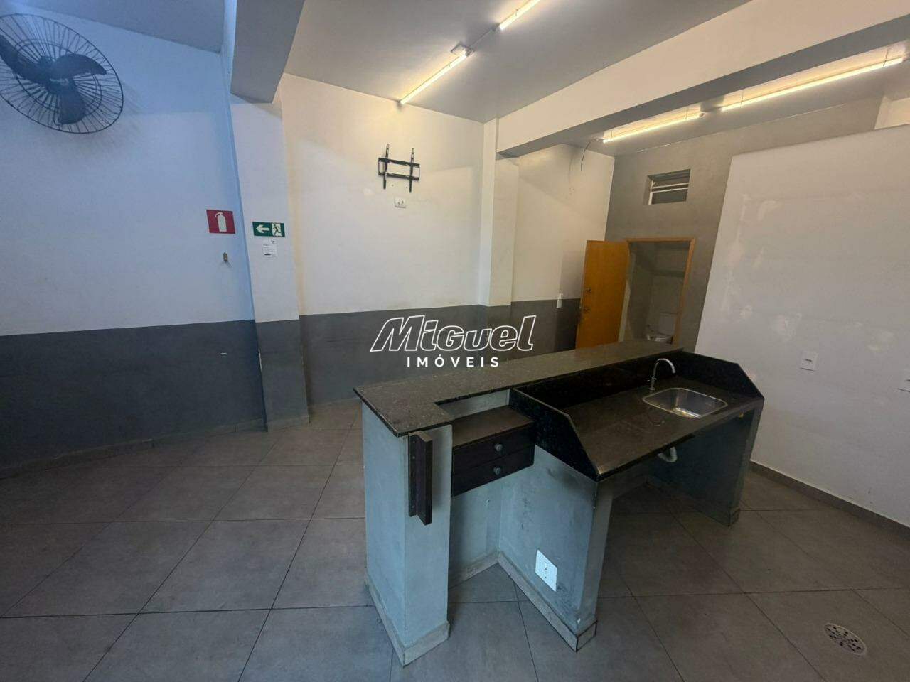 Salão Comercial, para aluguel, Centro - 1 quarto - Piracicaba/SP: 