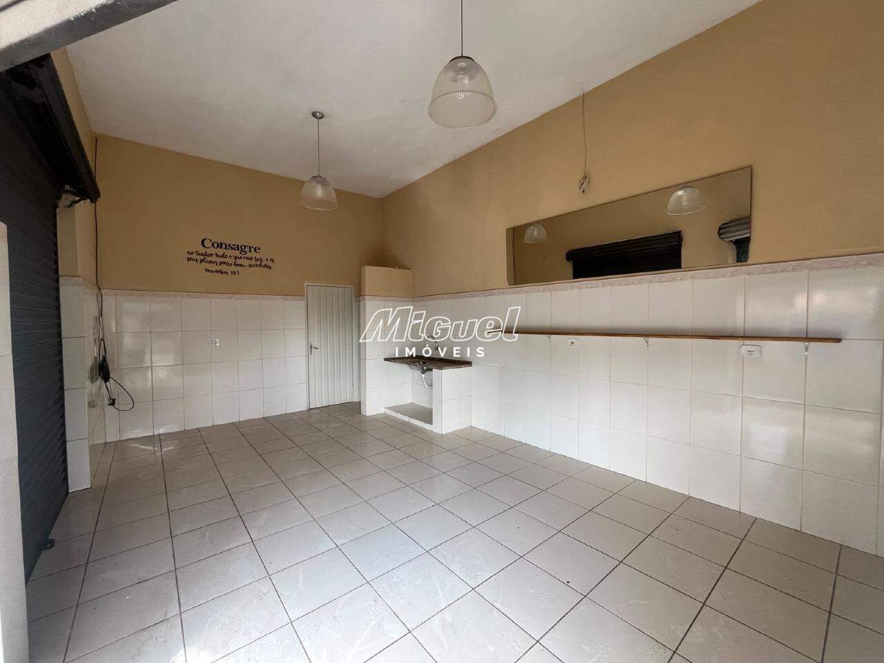 Salão Comercial, para aluguel, Paulicéia - - Piracicaba/SP: 