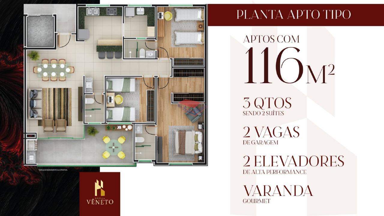 Apartamento à venda com 3 quartos, 116m² - Foto 10