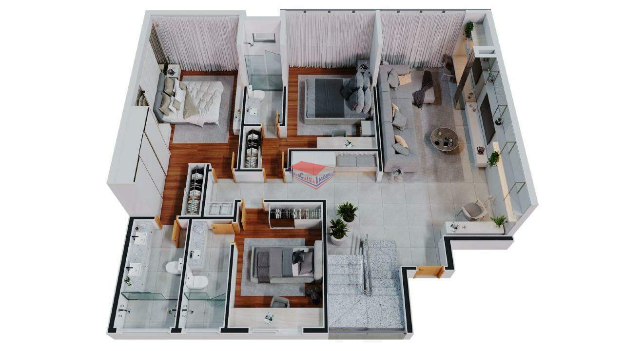 Apartamento à venda com 3 quartos, 233m² - Foto 7