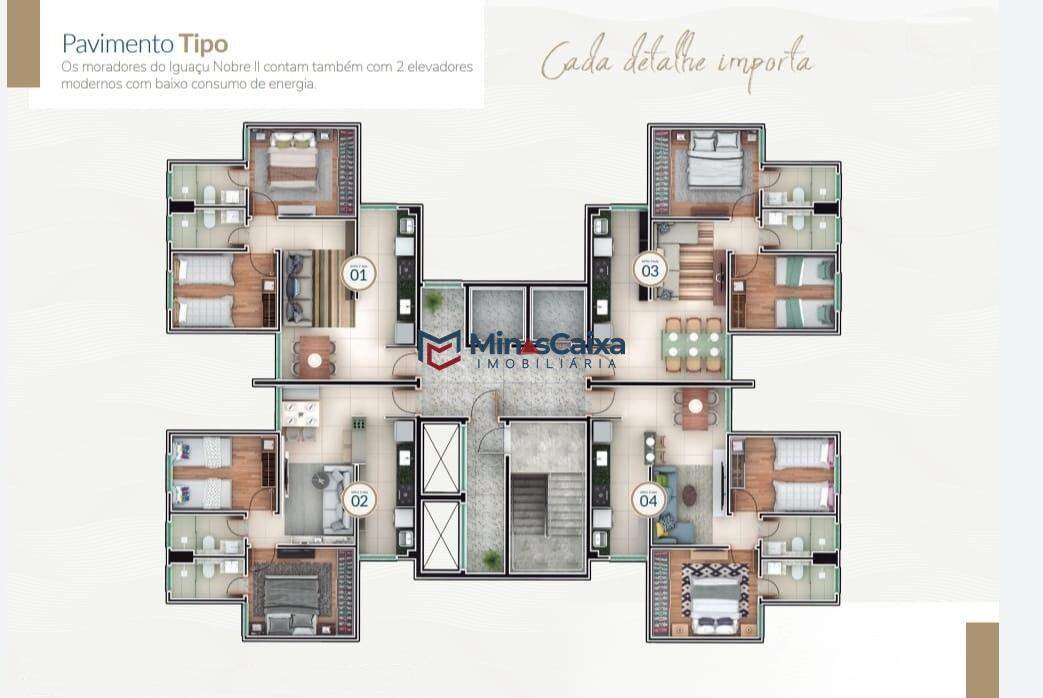 Apartamento à venda com 2 quartos, 54m² - Foto 3