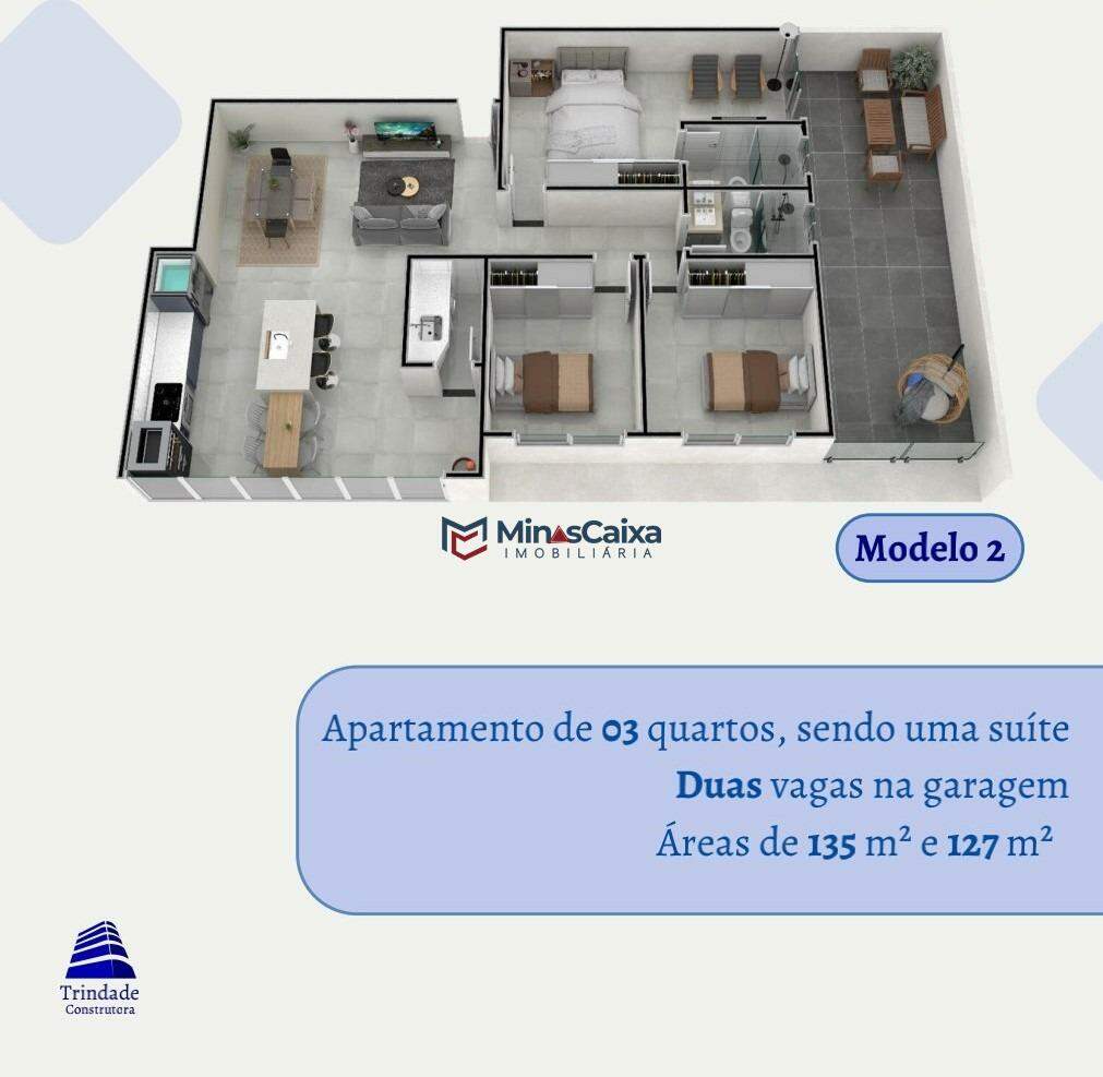 Apartamento à venda com 3 quartos, 126m² - Foto 4