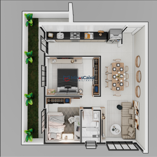 Apartamento à venda com 3 quartos, 71m² - Foto 3