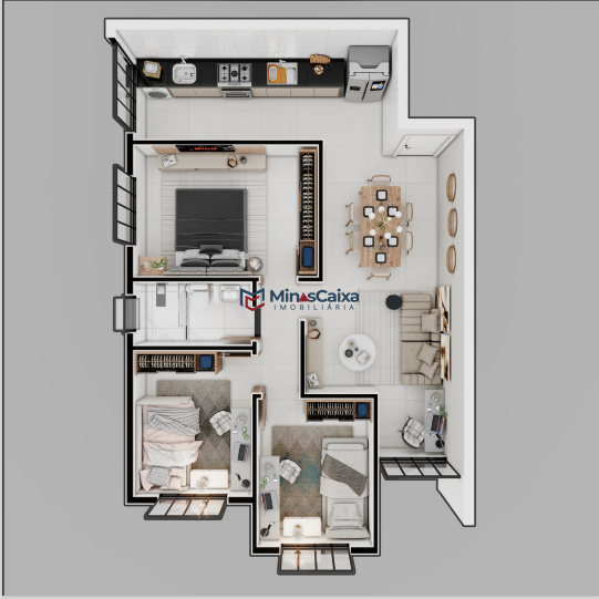 Apartamento à venda com 3 quartos, 71m² - Foto 1