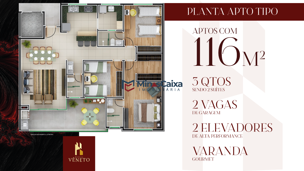 Apartamento à venda com 3 quartos, 233m² - Foto 11