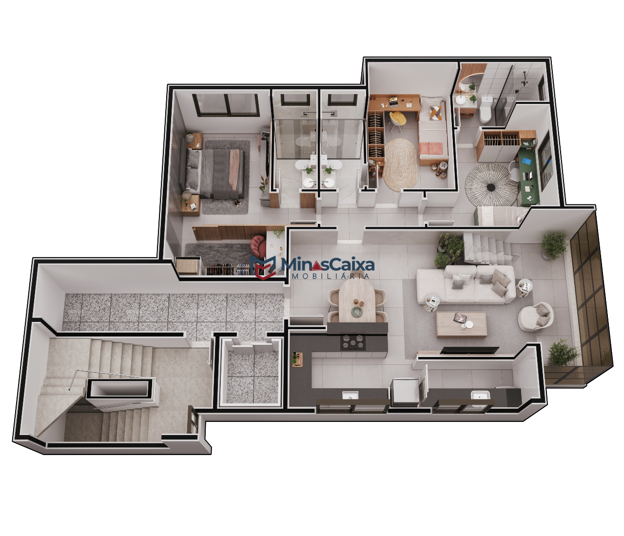 Apartamento à venda com 3 quartos, 127m² - Foto 3