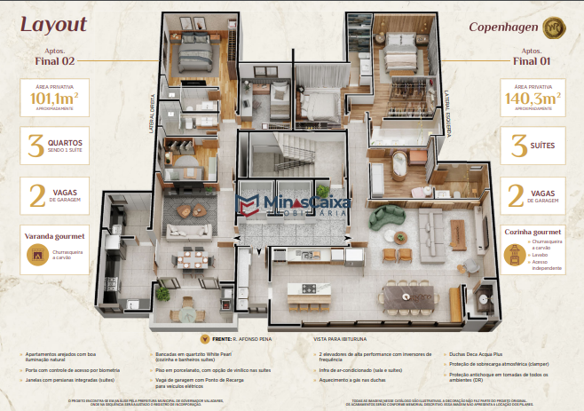 Apartamento à venda com 3 quartos, 140m² - Foto 5