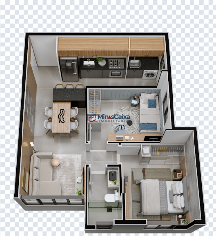 Apartamento à venda com 2 quartos, 48m² - Foto 10