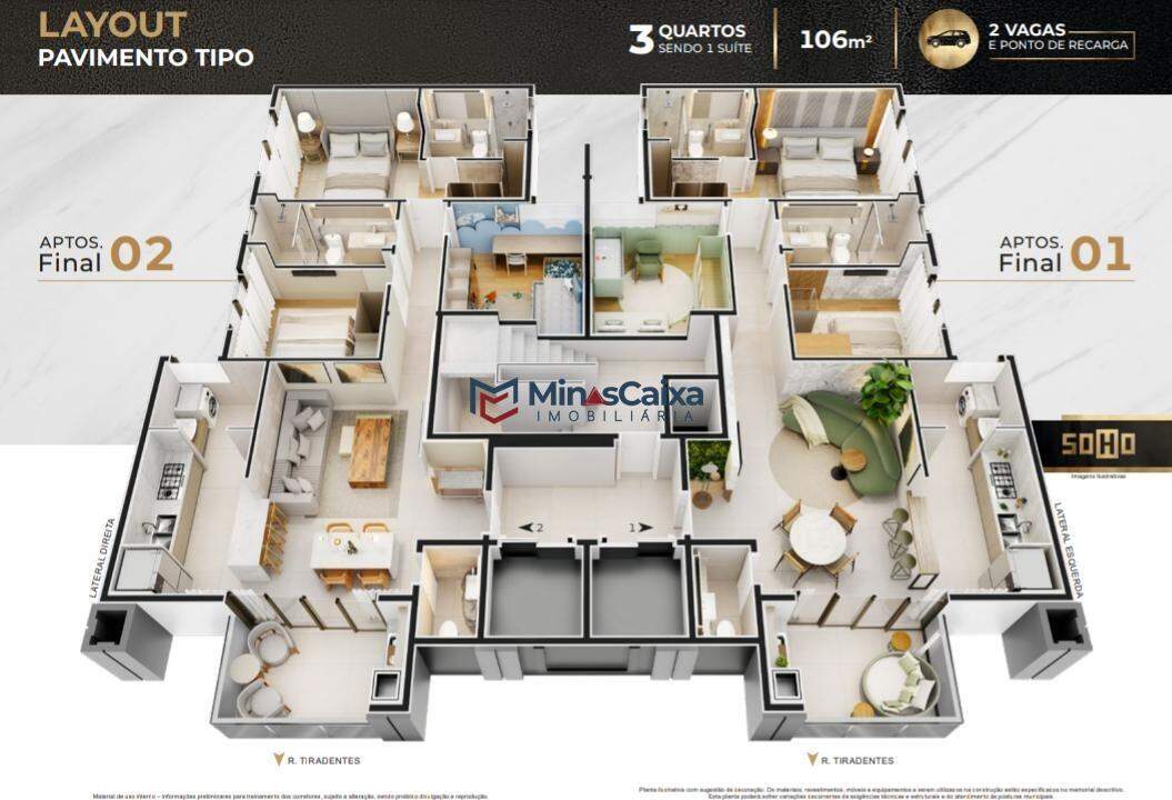Apartamento à venda com 3 quartos, 106m² - Foto 9