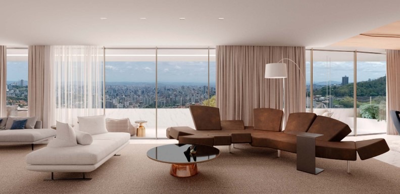 (30338) à venda - Apartamento com 4 quartos, 6 vagas, no Santa Lúcia : 