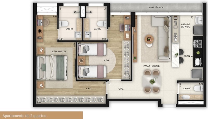 (30424) à venda - Apartamento com 3 quartos, 3 vagas, no Boa Viagem : 