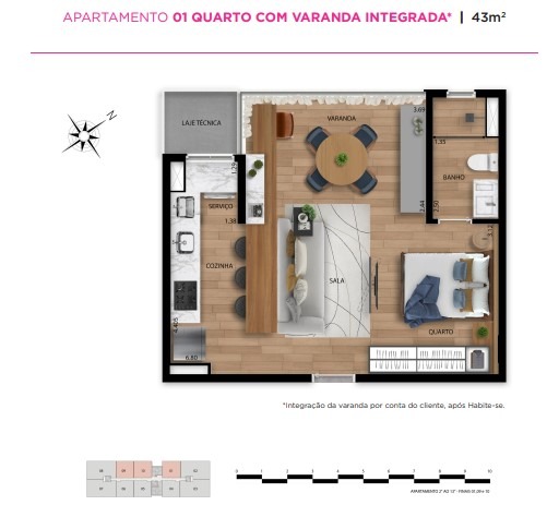 (31894) à venda - Apartamento com 2 quartos, 1 vaga, no Vale do Sereno : 