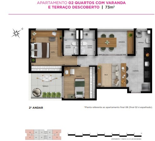 (31894) à venda - Apartamento com 2 quartos, 1 vaga, no Vale do Sereno : 