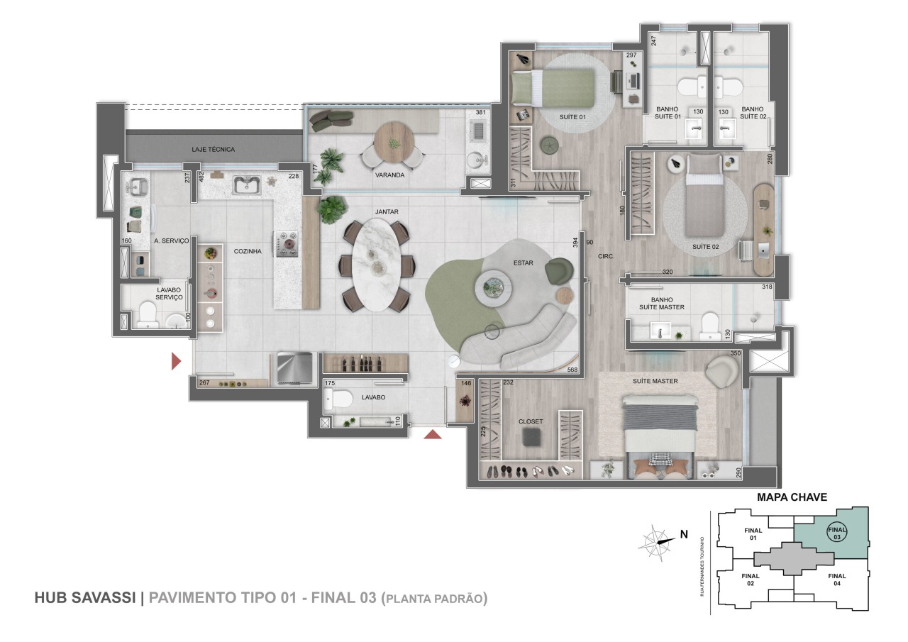(32959) à venda - Apartamento com 3 quartos, 2 vagas, no Savassi : 