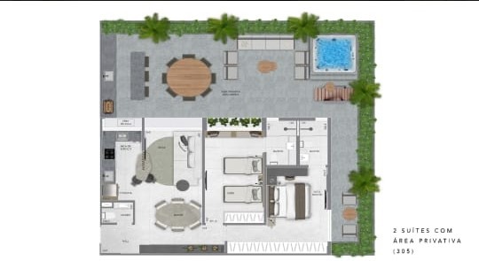 (33638) à venda - Área privativa com 2 quartos, 2 vagas, no Carmo : 