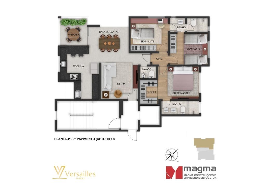 (33745) à venda - Cobertura com 3 quartos, 3 vagas, no Cruzeiro : 