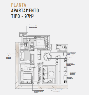 (35941) à venda - Apartamento com 3 quartos, 2 vagas, no Serra : 