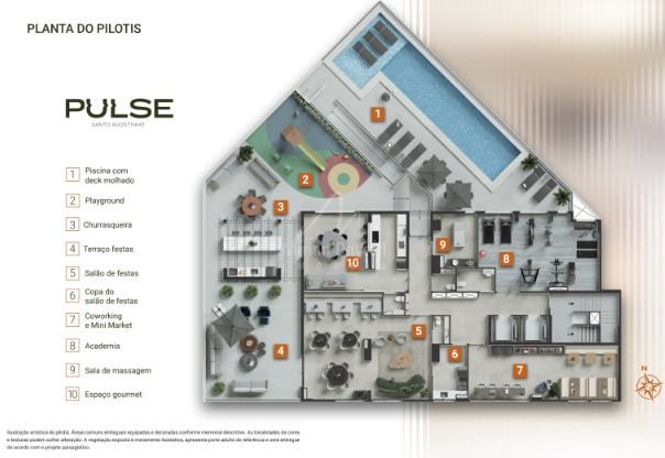 (43988) à venda - Apartamento com 0 até 2 quartos, 0 até 1 vagas, no Santo Agostinho : 