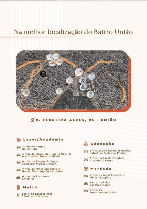 (53067) à venda - Apartamento com 2 quartos, 1 vaga, no União : 