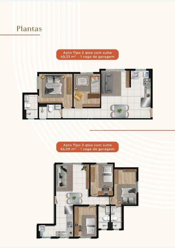 (53067) à venda - Apartamento com 2 quartos, 1 vaga, no União : 