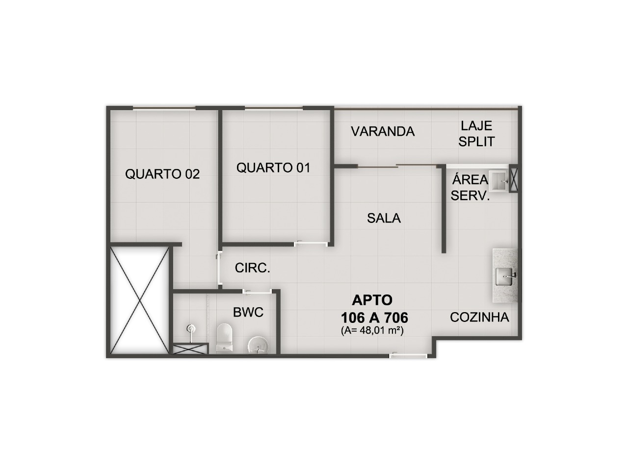 Apartamento à venda no Nossa Senhora da Conceição: 